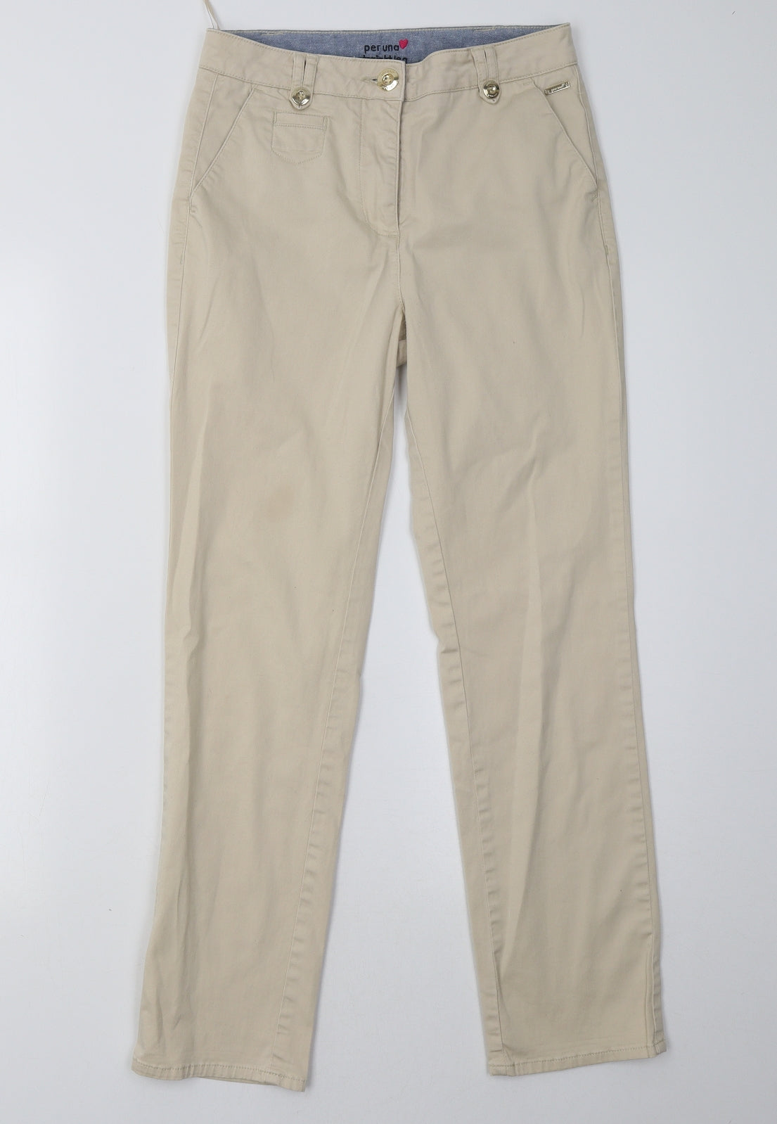 Marks and Spencer Womens Beige   Trousers  Size 8 L29 in