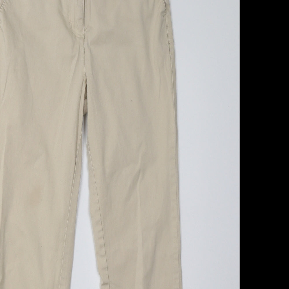 Marks and Spencer Womens Beige   Trousers  Size 8 L29 in