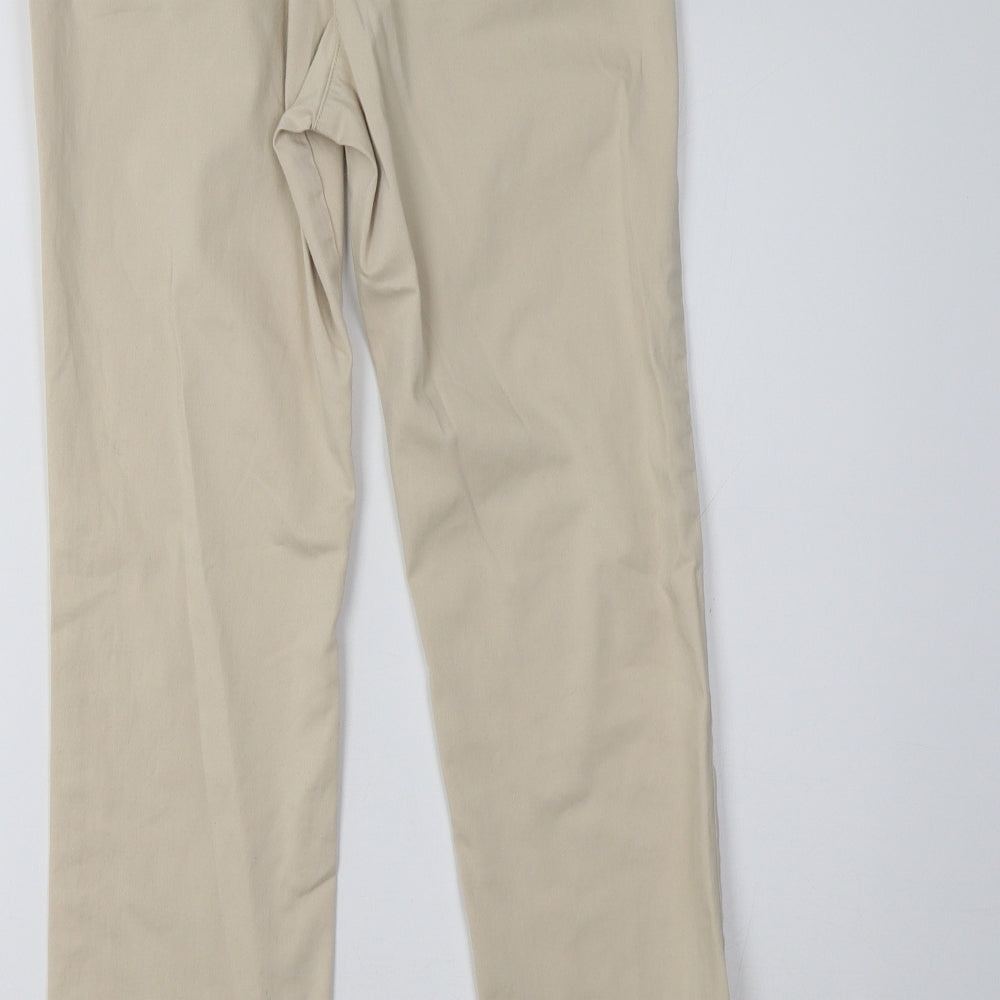 Marks and Spencer Womens Beige   Trousers  Size 8 L29 in