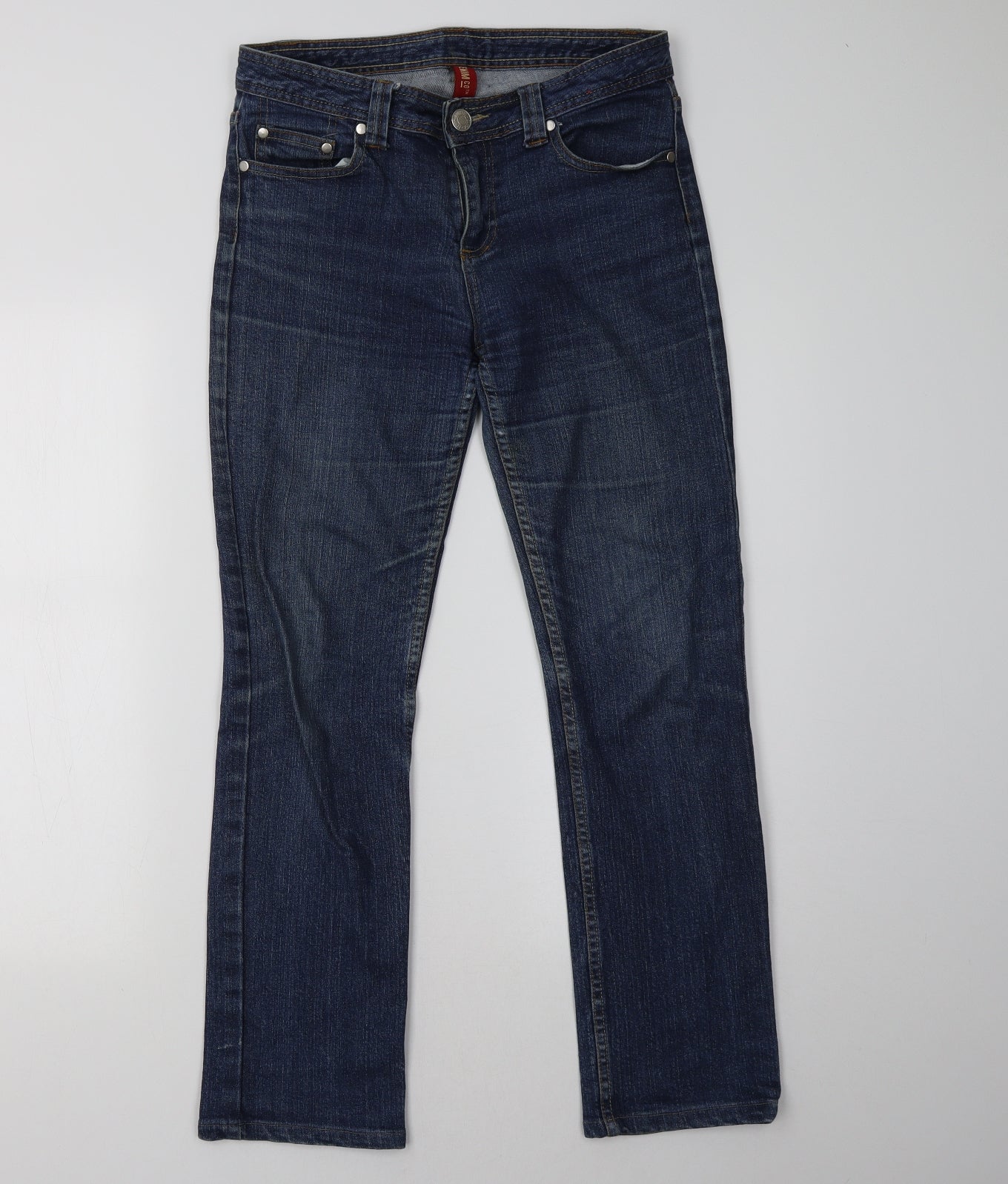 Primark Womens Blue   Straight Jeans Size 12 L30 in