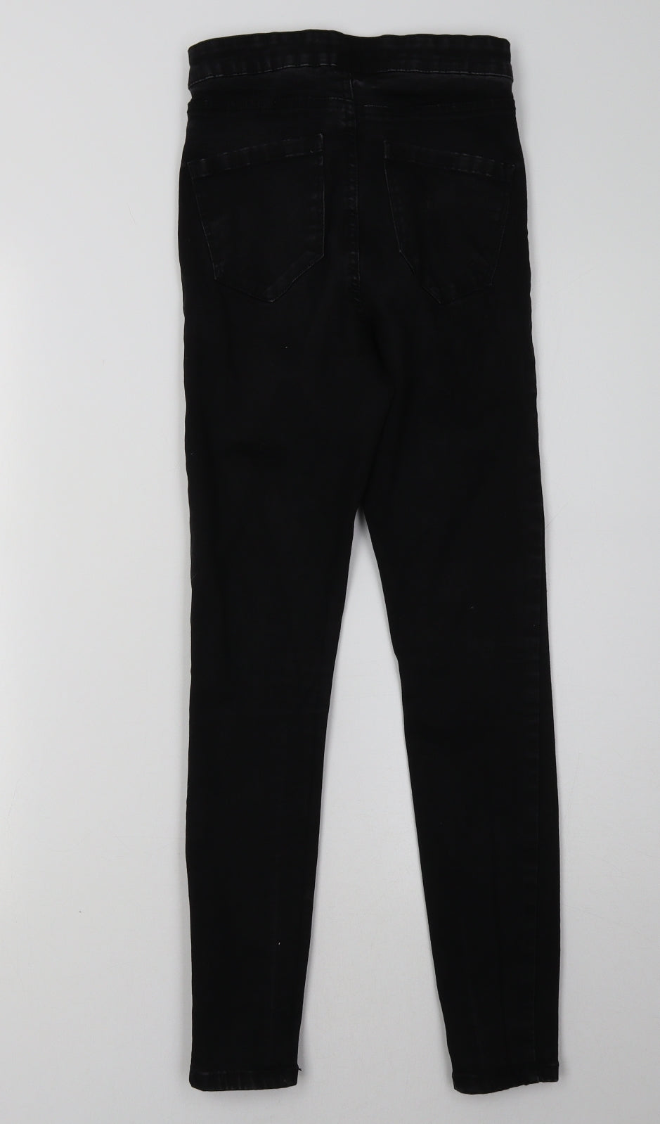 Primark Womens Black  Denim Skinny Jeans Size 8 L28 in