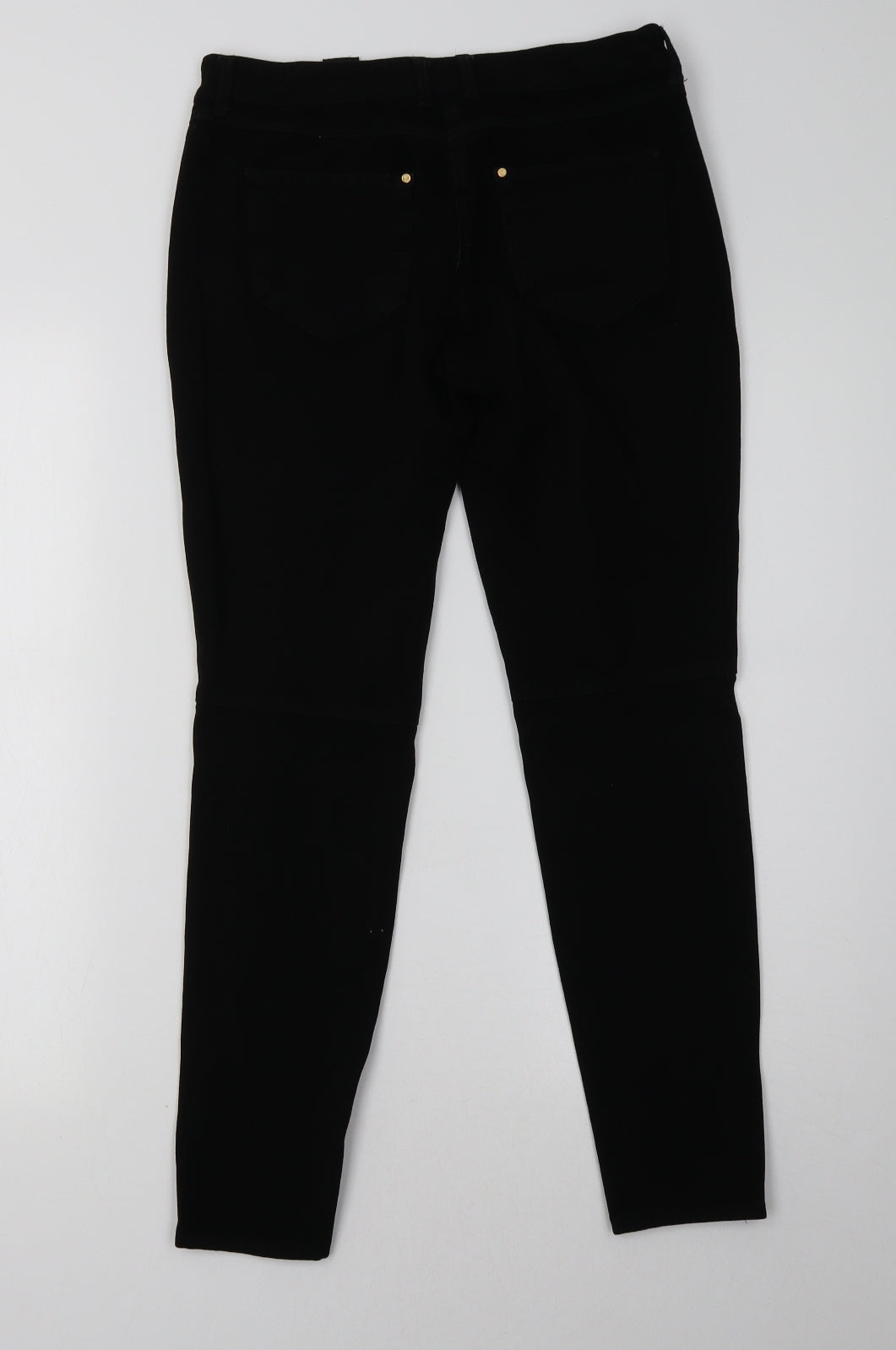 H&M Womens Black  Denim Skinny Jeans Size 10 L28 in