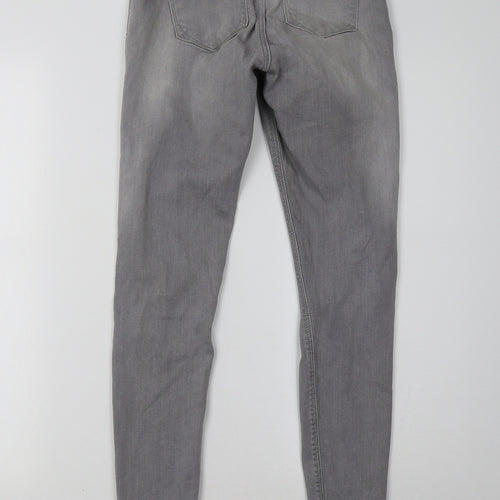 River Island Womens Grey  Denim Skinny Jeans Size 8 L28 in