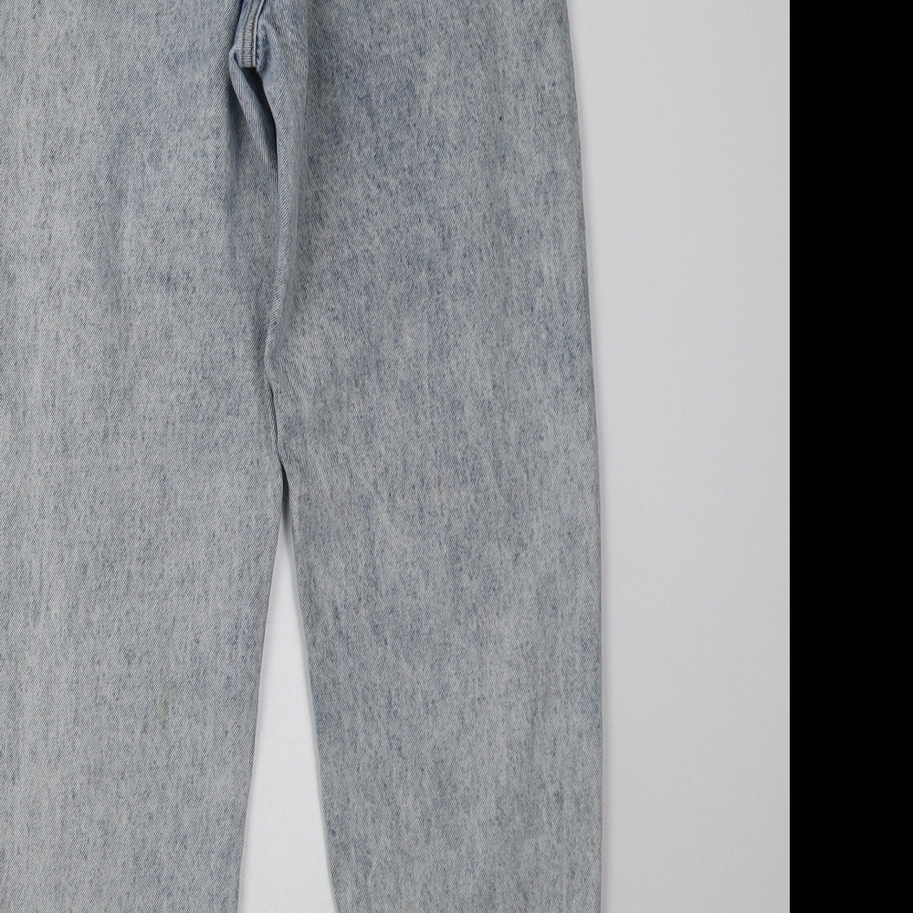 PRETTYLITTLETHING Womens Blue  Denim Mom Jeans Size 6 L30 in