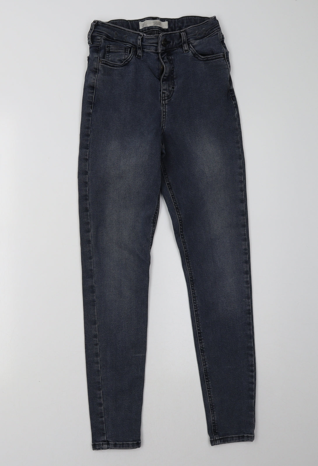 Topshop Womens Grey   Skinny Jeans Size 26 L32 in