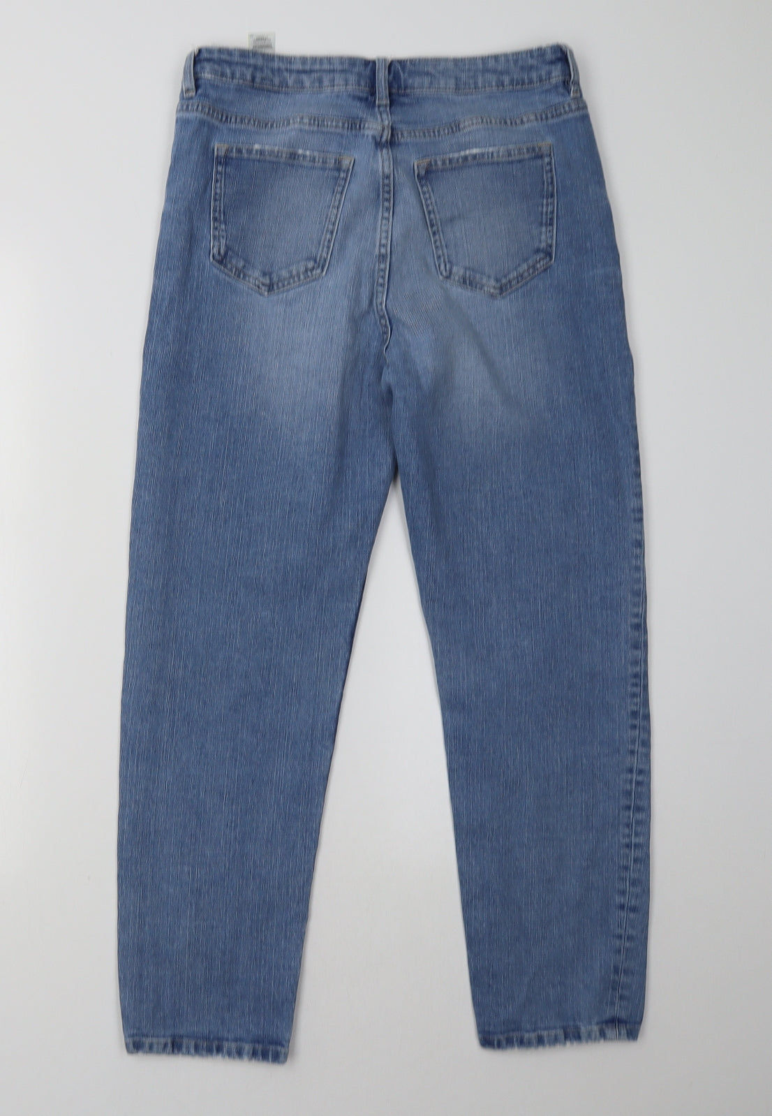 Marks and Spencer Womens Blue  Denim Straight Jeans Size 10 L27 in