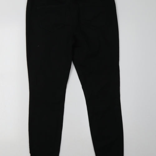 NEXT Womens Black  Denim Skinny Jeans Size 14 L30 in