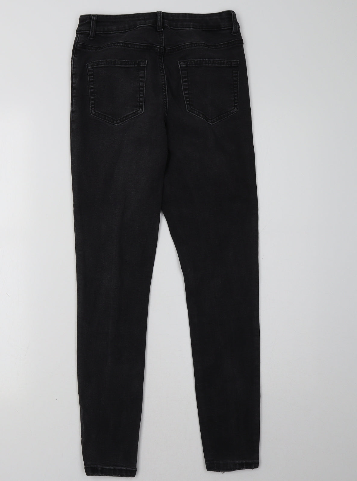 Primark Womens Black  Denim Skinny Jeans Size 10 L28 in