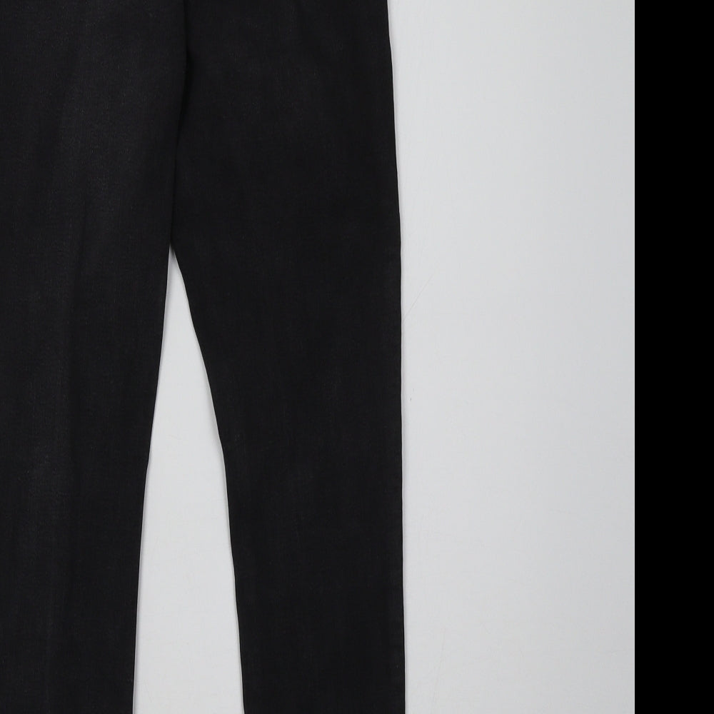 Primark Womens Black  Denim Skinny Jeans Size 10 L28 in