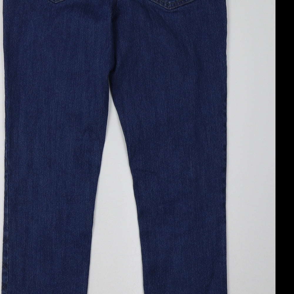 collection Womens Blue  Denim Straight Jeans Size 16 L30 in
