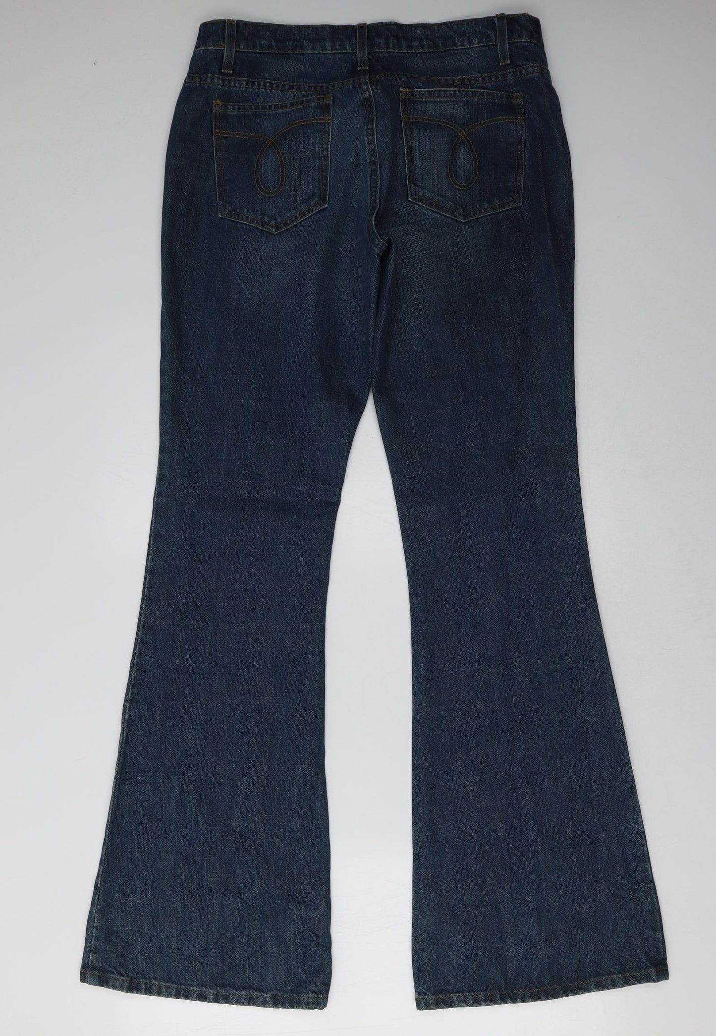 Juicy Couture Womens Blue   Wide-Leg Jeans Size 14 L35 in