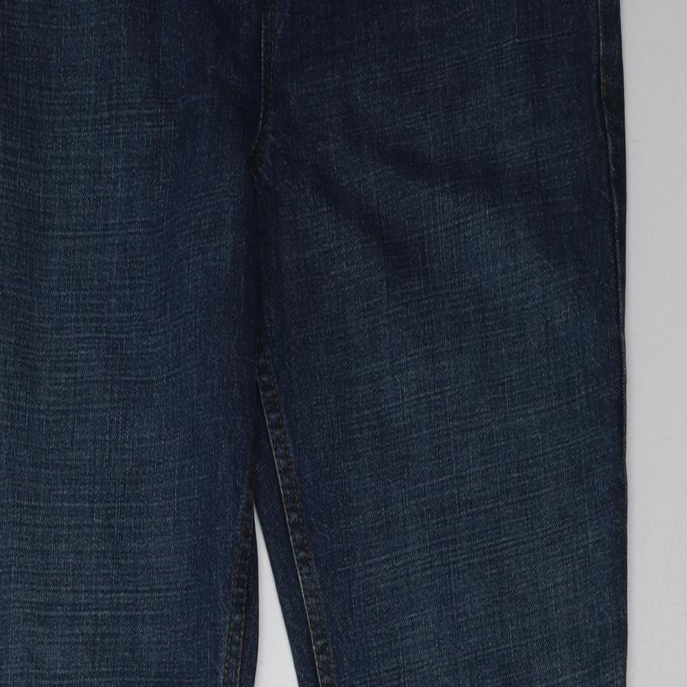 Juicy Couture Womens Blue   Wide-Leg Jeans Size 14 L35 in