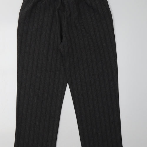Preworn Womens Grey Striped  Trousers  Size 18 L30 in