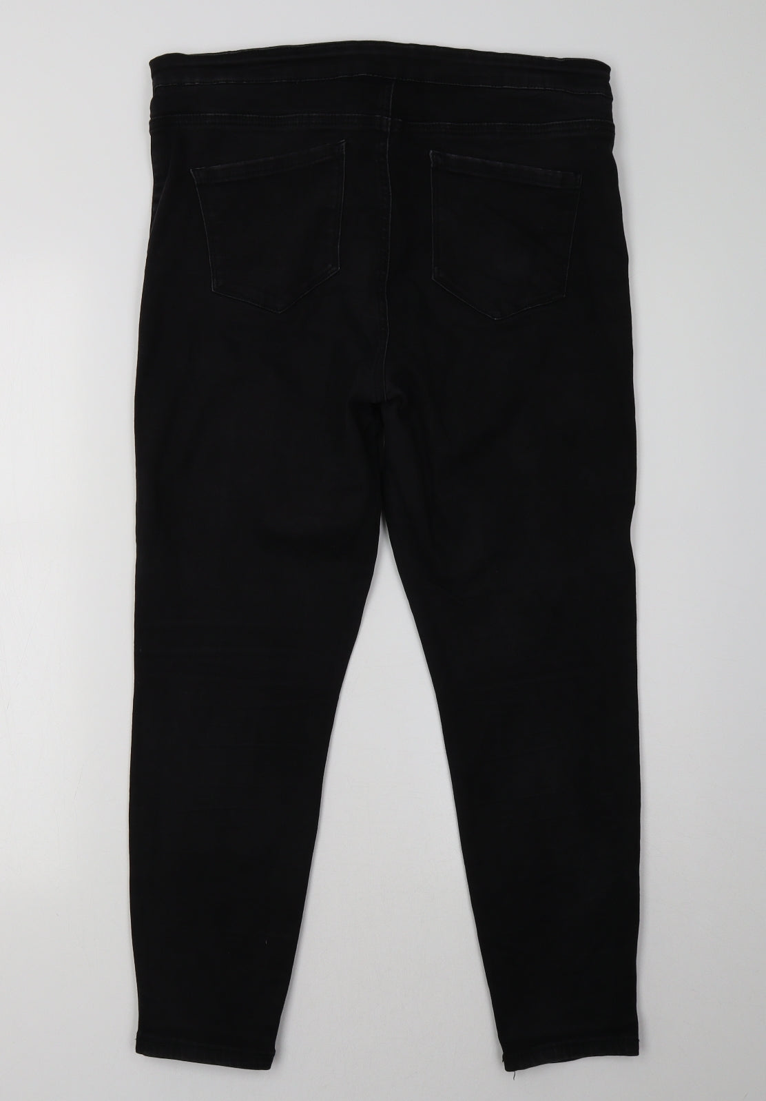 Primark Womens Black  Denim Skinny Jeans Size 18 L29 in