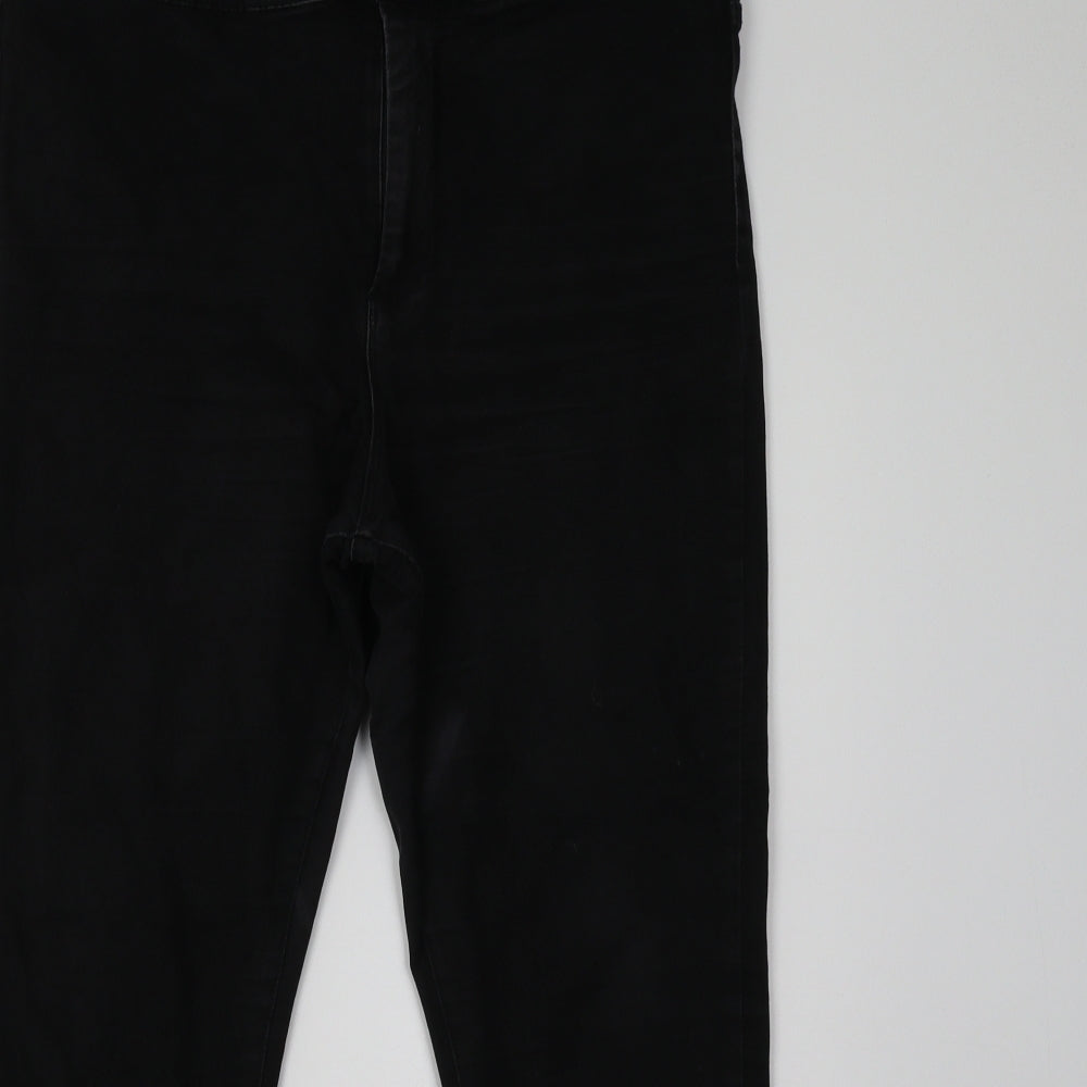 Primark Womens Black  Denim Skinny Jeans Size 18 L29 in