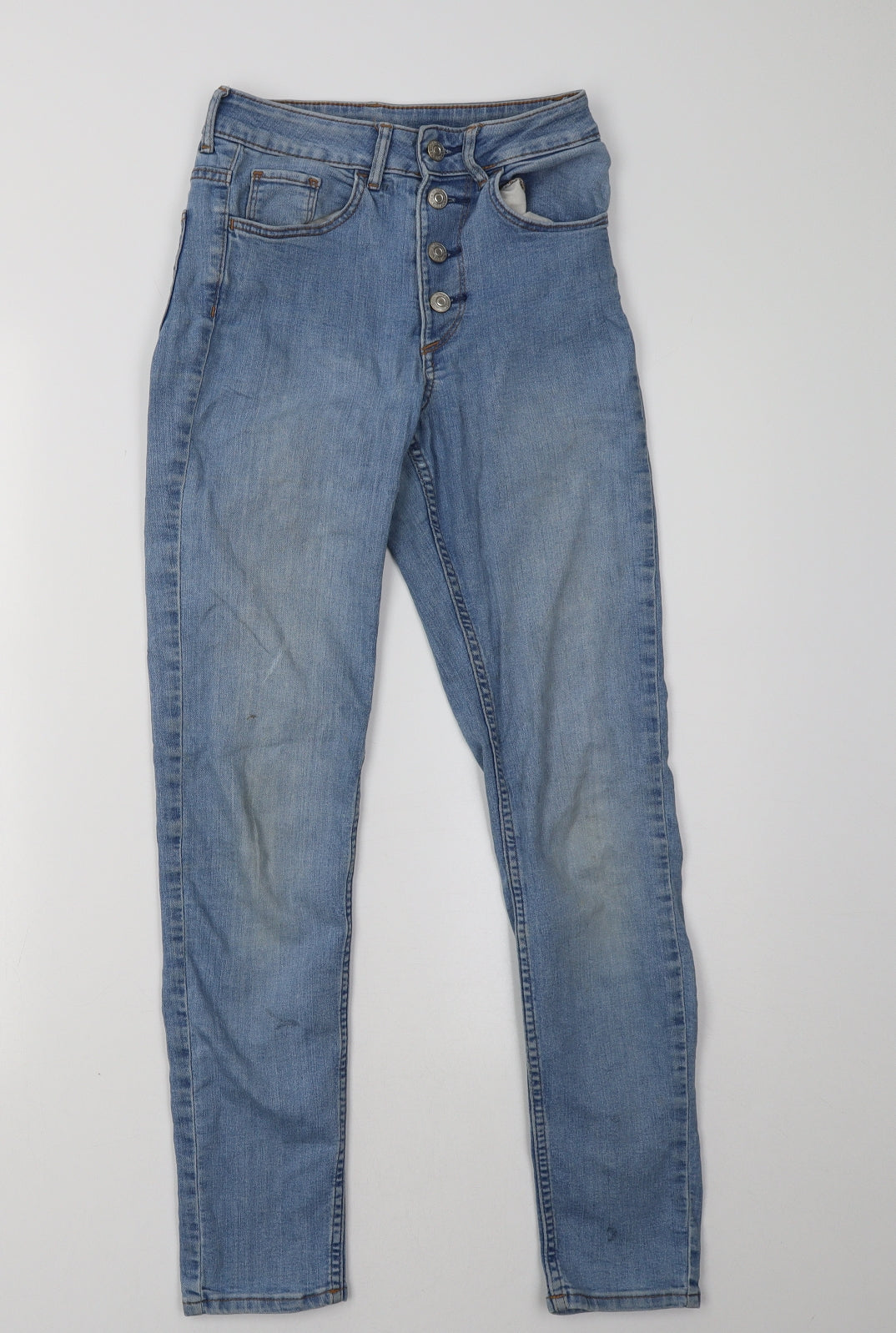 h&m, Womens Blue  Denim Skinny Jeans Size 6 L30 in