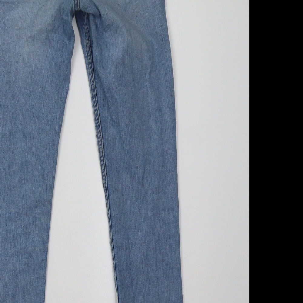 h&m, Womens Blue  Denim Skinny Jeans Size 6 L30 in