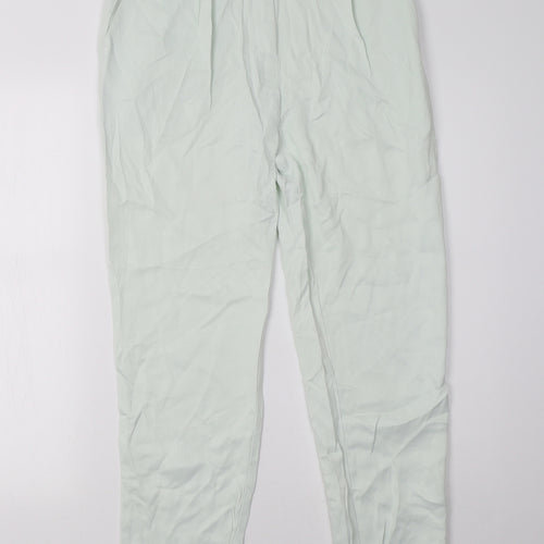 H&M Womens Green   Trousers  Size 8 L31 in