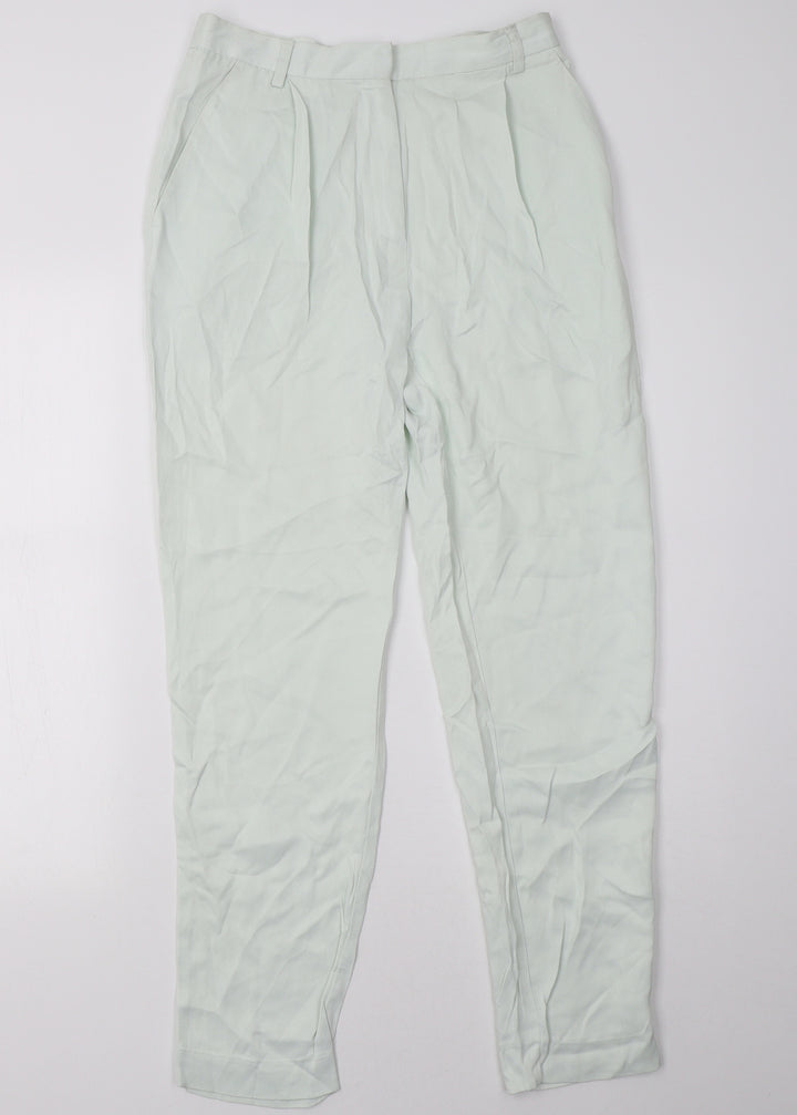 H&M Womens Green   Trousers  Size 8 L31 in