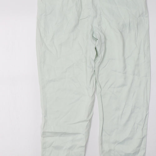 H&M Womens Green   Trousers  Size 8 L31 in
