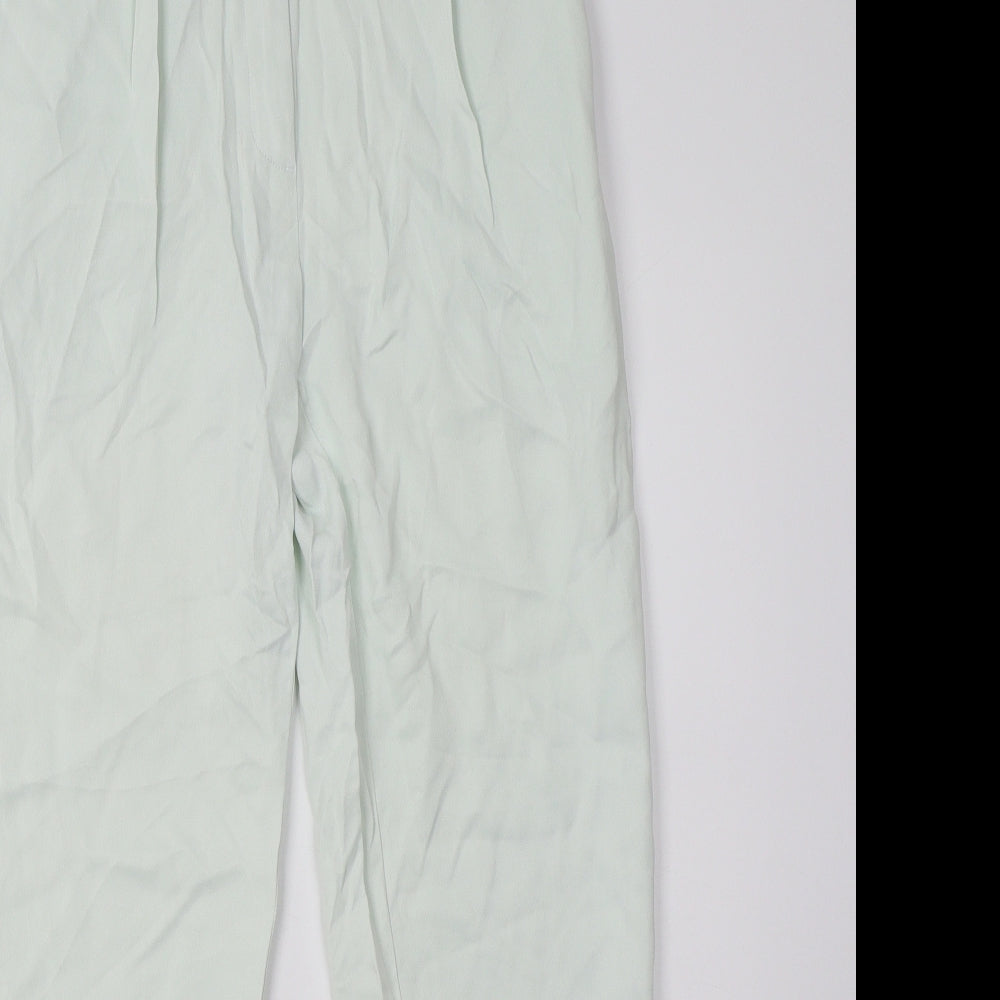 H&M Womens Green   Trousers  Size 8 L31 in