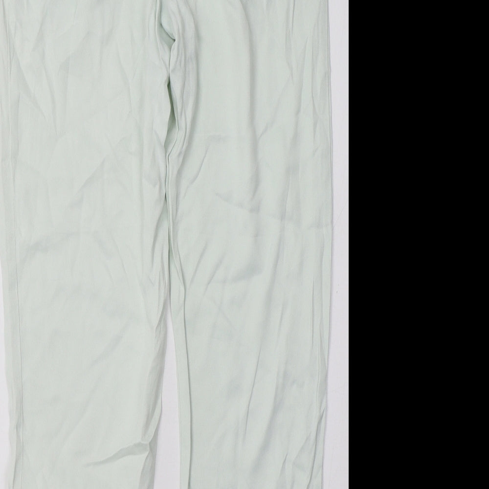 H&M Womens Green   Trousers  Size 8 L31 in
