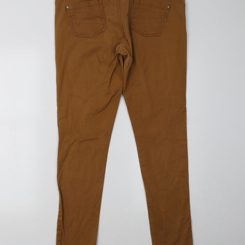Primark Womens Brown   Skinny Jeans Size 14 L32 in