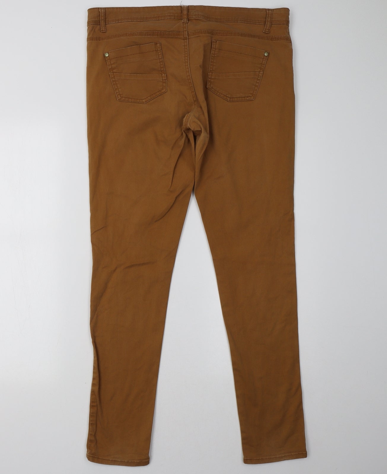 Primark Womens Brown   Skinny Jeans Size 14 L32 in