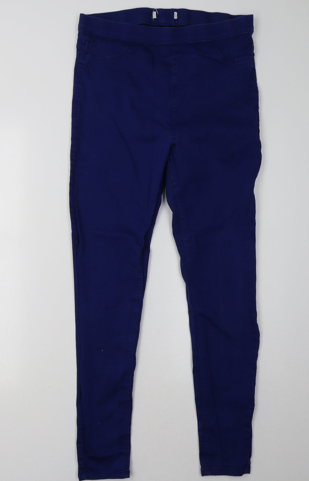 Marks and Spencer Womens Blue   Jegging Trousers Size 16 L32 in