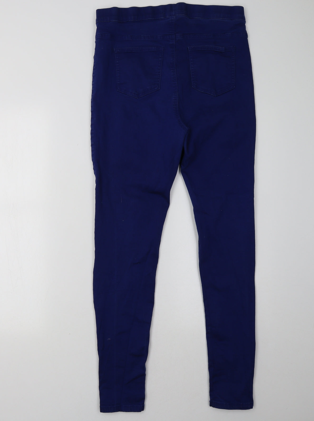 Marks and Spencer Womens Blue   Jegging Trousers Size 16 L32 in