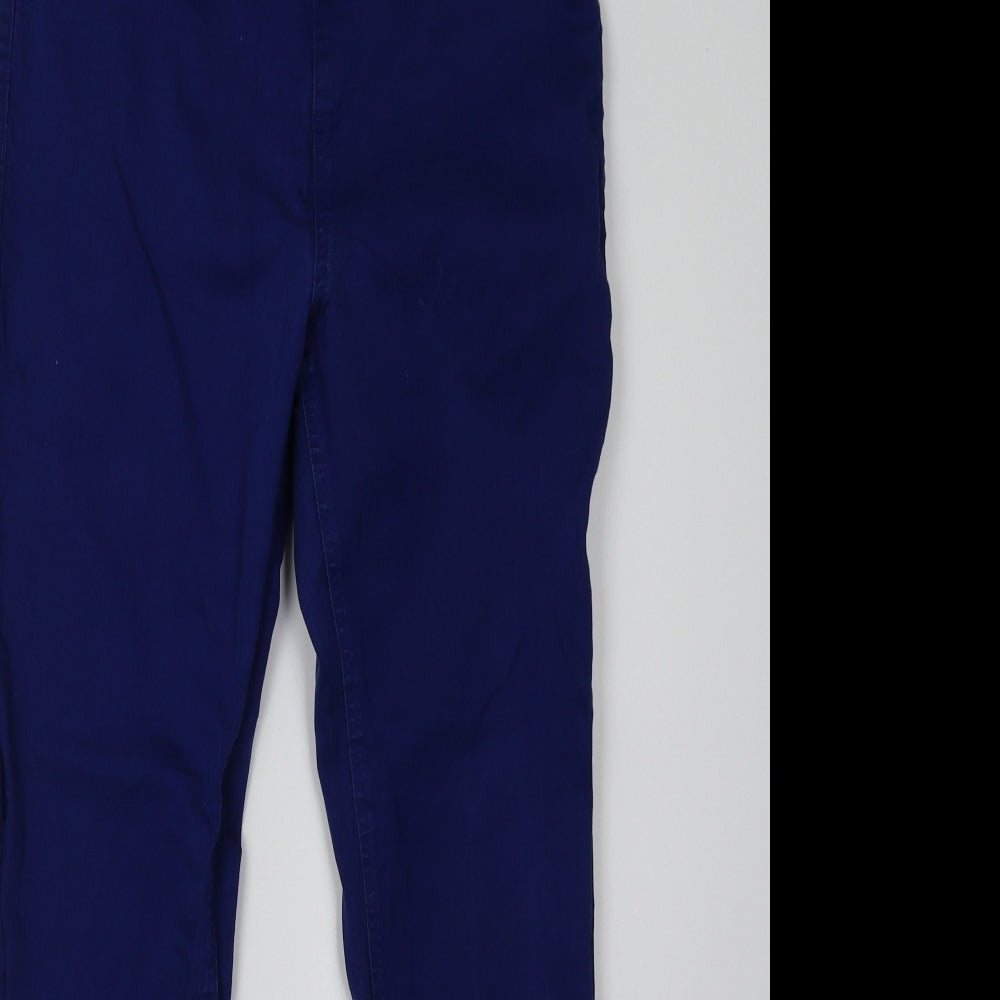 Marks and Spencer Womens Blue   Jegging Trousers Size 16 L32 in