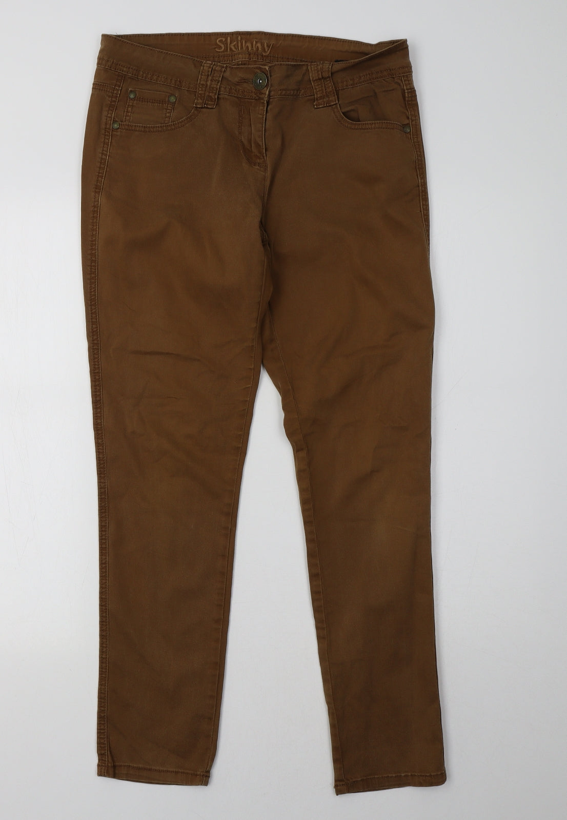 NEXT Womens Brown   Straight Jeans Size 12 L31 in