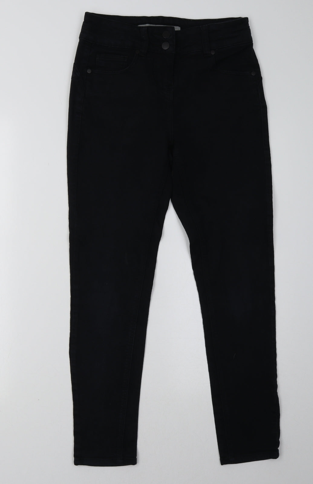 NEXT Womens Black  Denim Skinny Jeans Size 8 L29 in