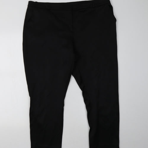 George Womens Black   Trousers  Size 18 L29 in