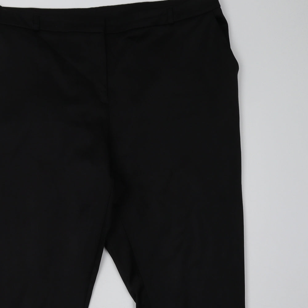 George Womens Black   Trousers  Size 18 L29 in