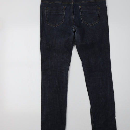 Miss Selfridge Womens Blue   Straight Jeans Size 12 L32 in