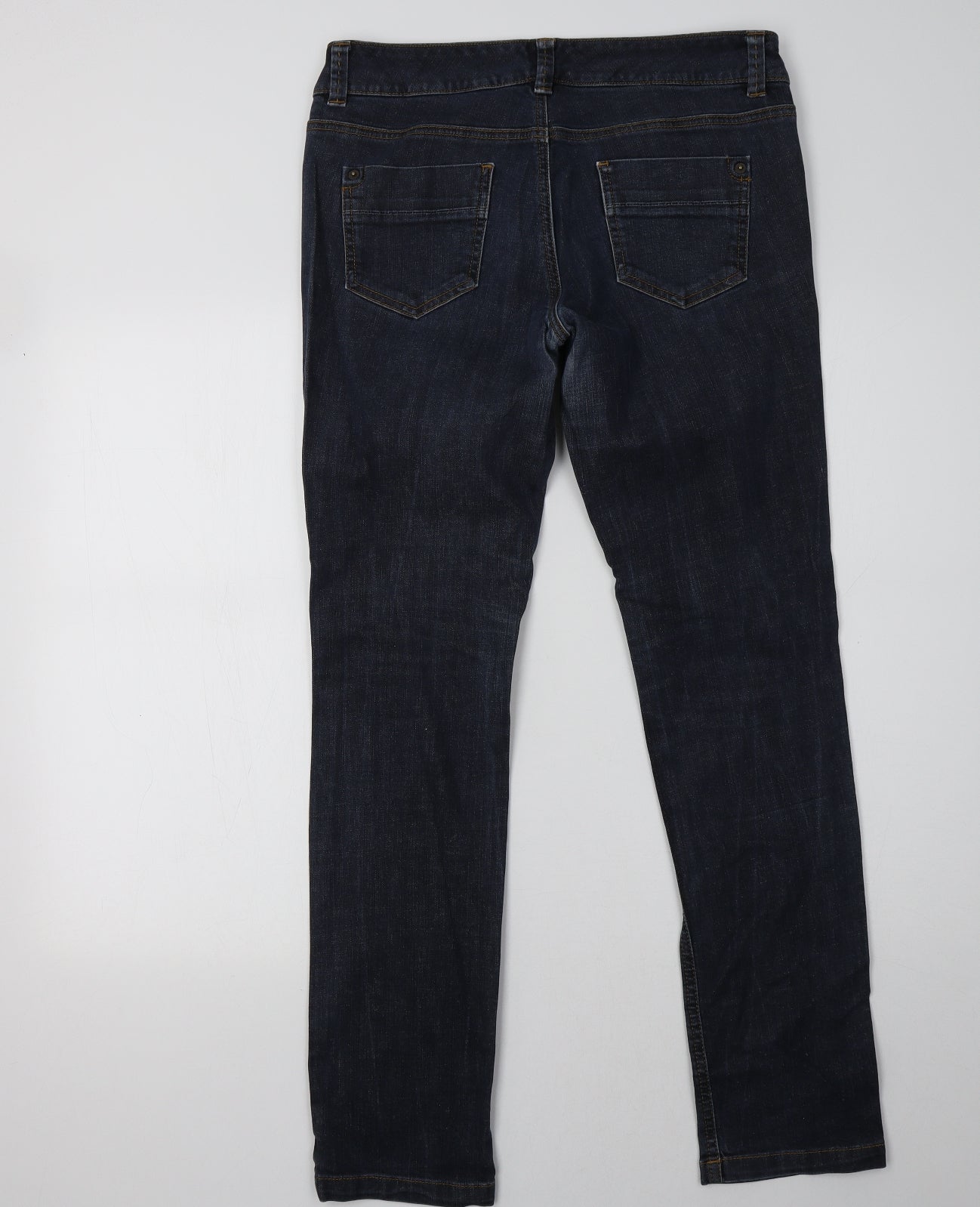 Miss Selfridge Womens Blue   Straight Jeans Size 12 L32 in