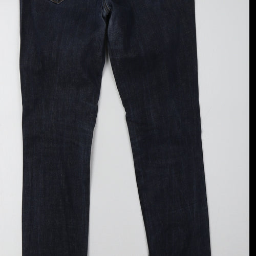 Miss Selfridge Womens Blue   Straight Jeans Size 12 L32 in