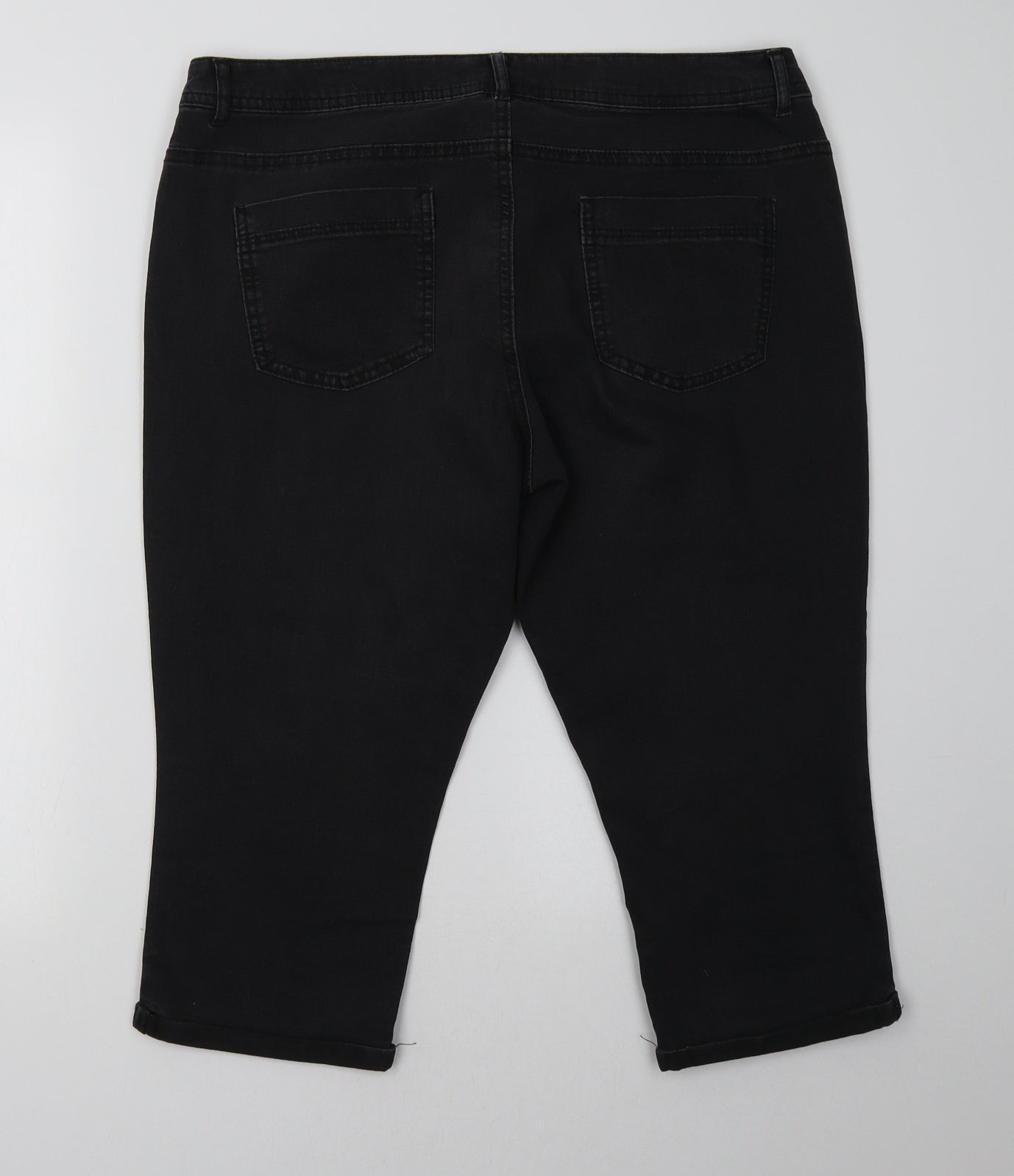 Dorothy Perkin Womens Black  Denim  Shorts Size 16