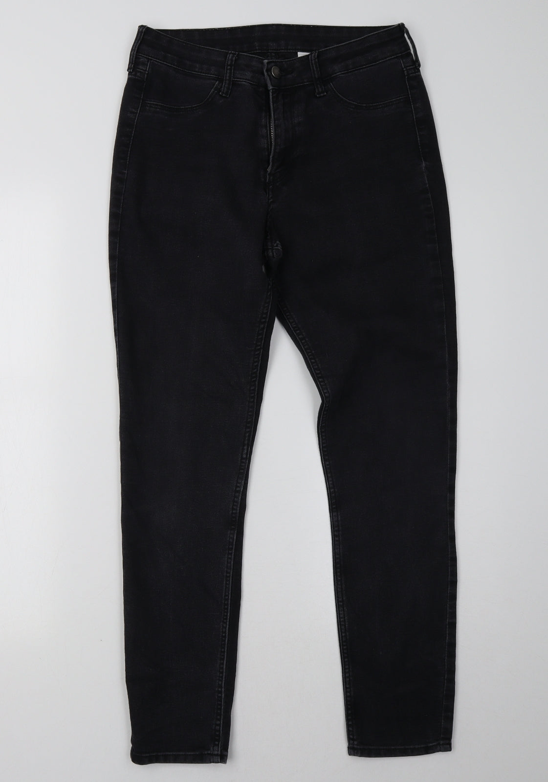 H&M Womens Black  Denim Skinny Jeans Size 27 L29 in