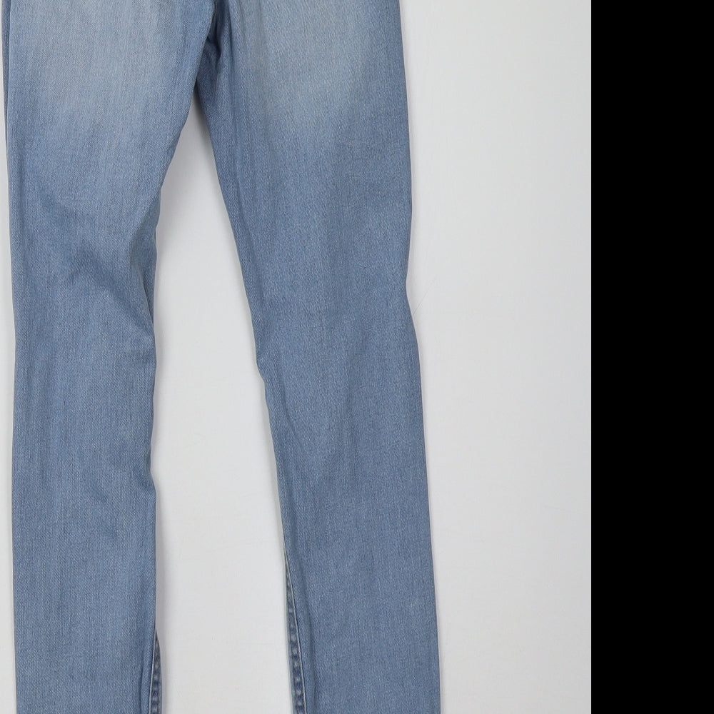 Missguided Womens Blue  Denim Skinny Jeans Size 6 L30 in