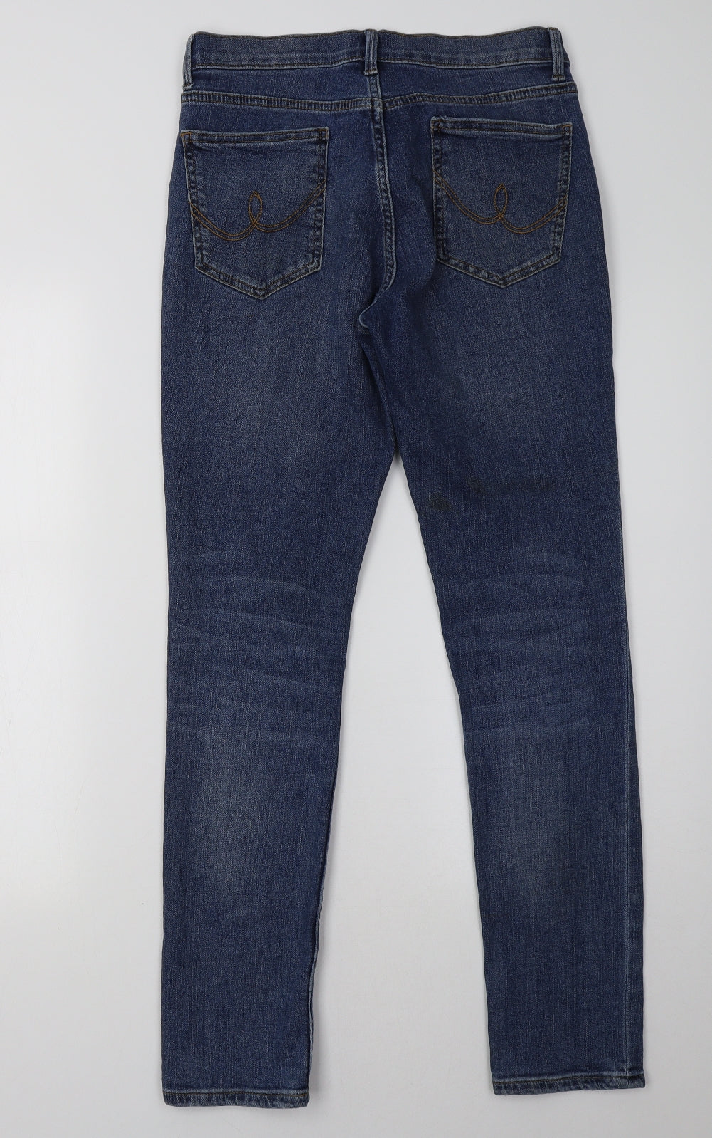 Debenhams Womens Blue  Denim Straight Jeans Size 10 L31 in
