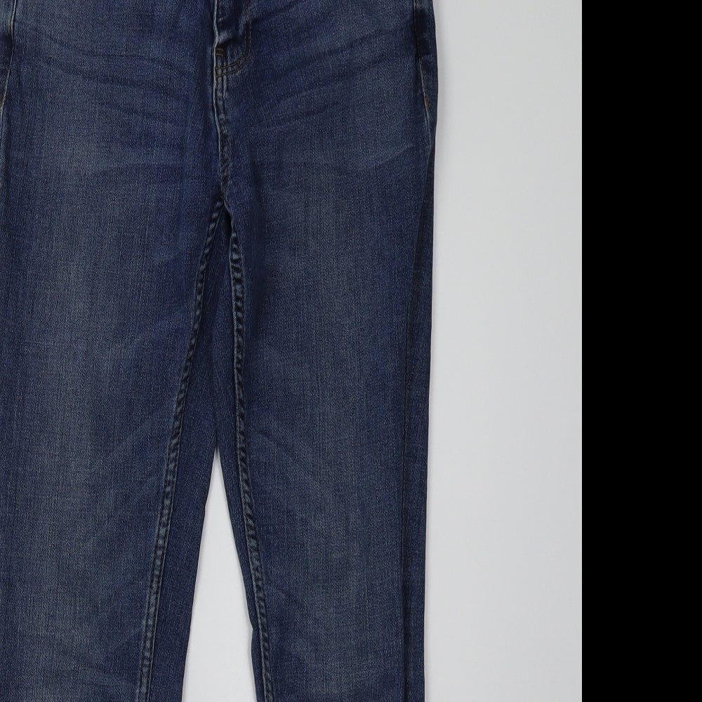 Debenhams Womens Blue  Denim Straight Jeans Size 10 L31 in
