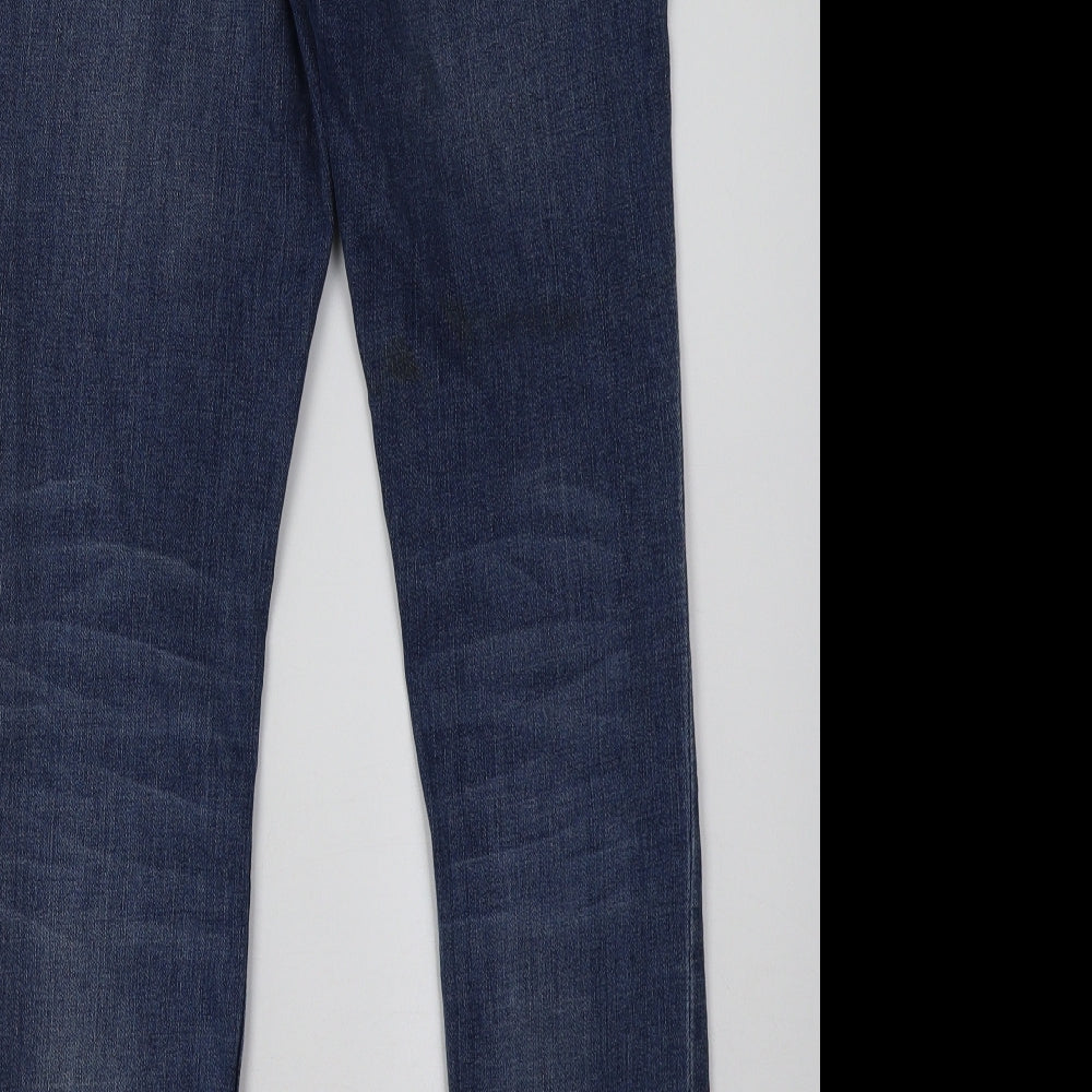 Debenhams Womens Blue  Denim Straight Jeans Size 10 L31 in