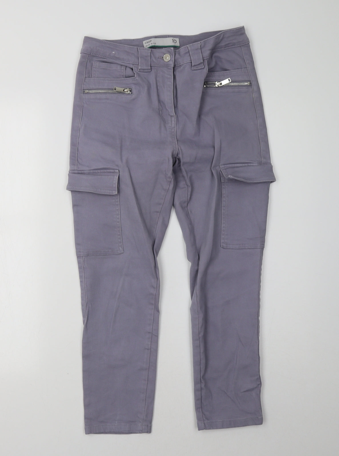 NEXT Womens Purple  Denim Straight Jeans Size 10 L26 in