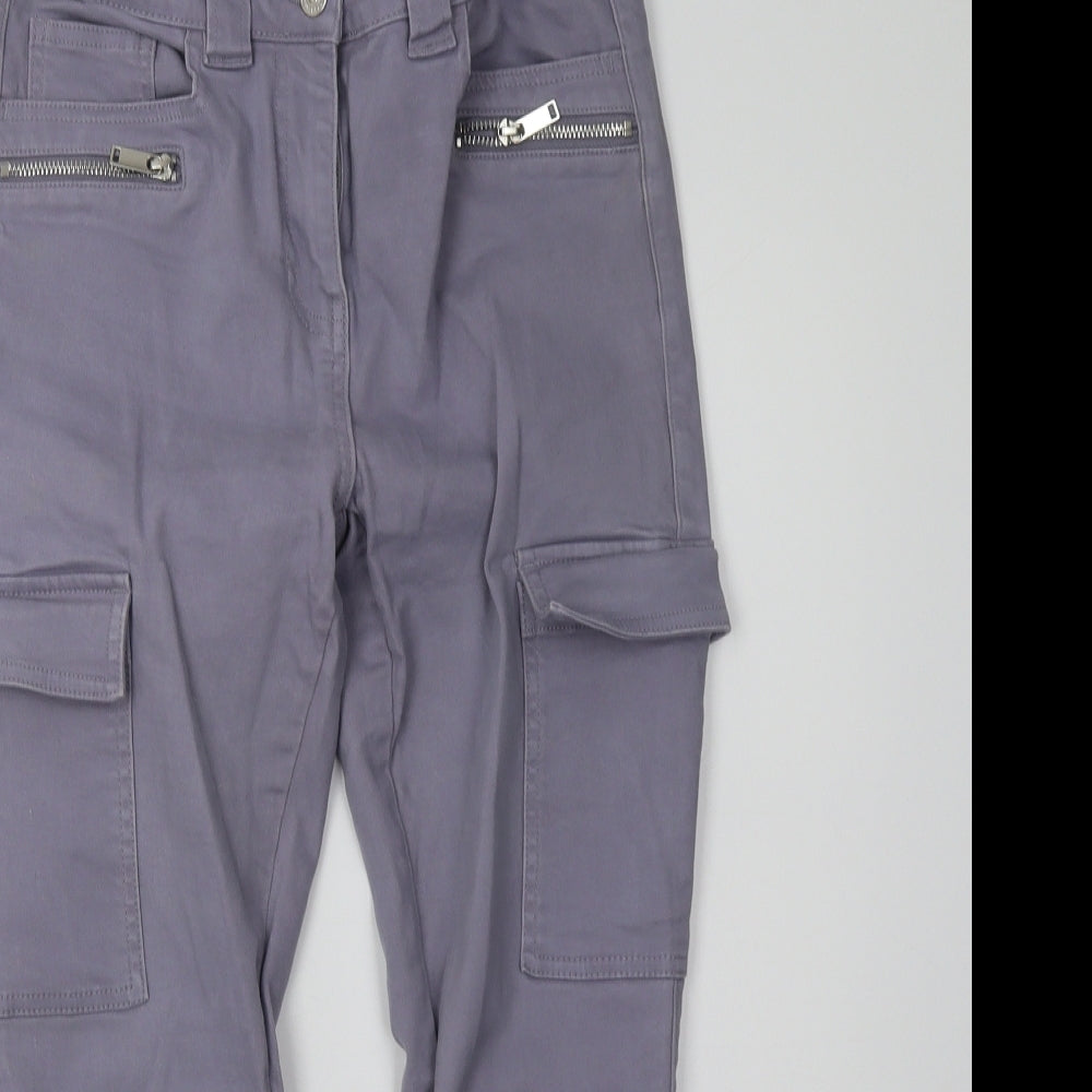 NEXT Womens Purple  Denim Straight Jeans Size 10 L26 in