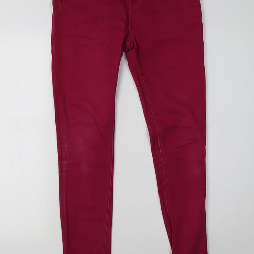 yesyes Womens Pink   Skinny Jeans Size 8 L32 in