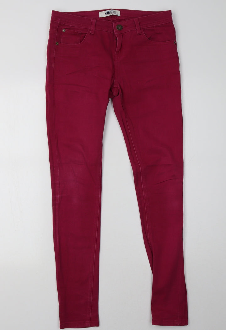 yesyes Womens Pink Skinny Jeans Size 8 L32 in