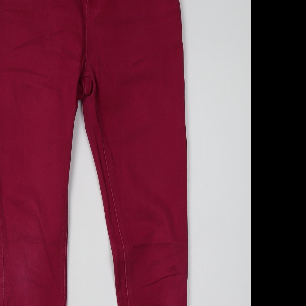 yesyes Womens Pink   Skinny Jeans Size 8 L32 in