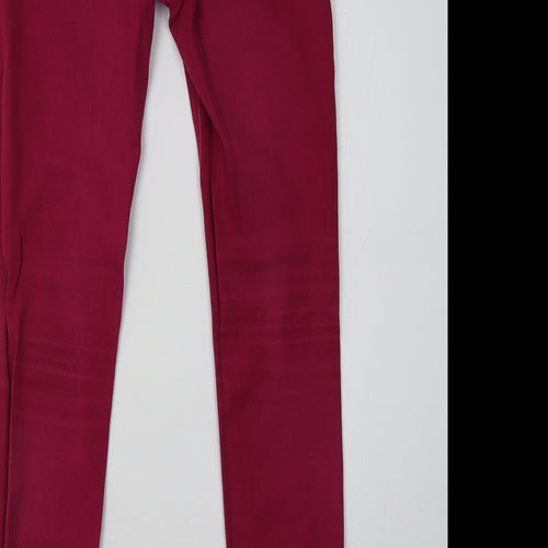 yesyes Womens Pink   Skinny Jeans Size 8 L32 in